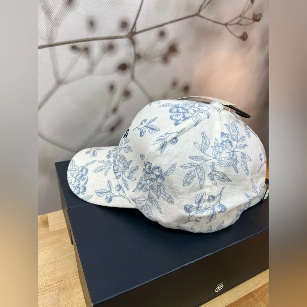 Floral print and embroidered PARIS cap, NEW. fresh and unique French style - Picture 5 of 9
